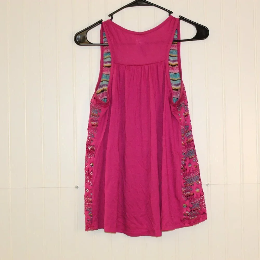 Ransom Lace Overlay Tank Top Size Large